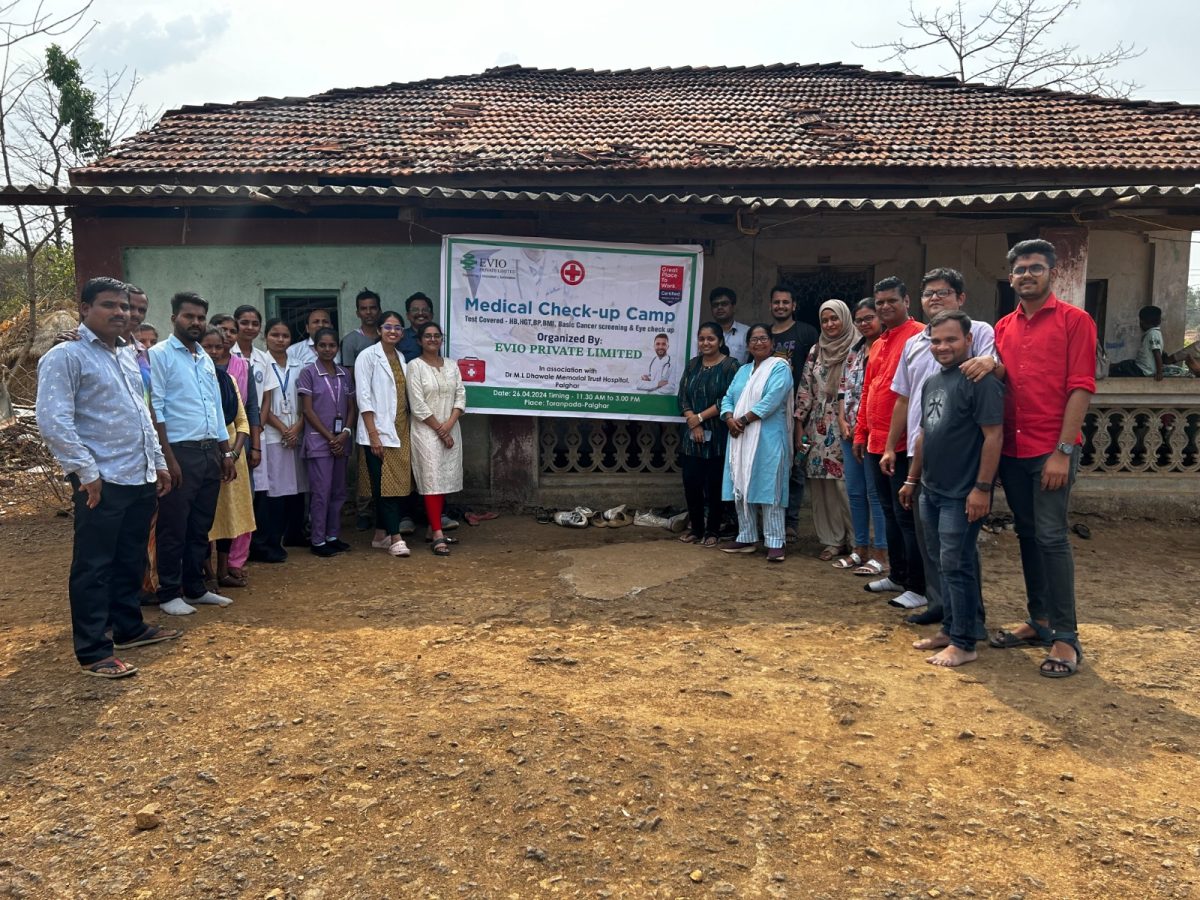 EVIO's Commitment to Community Wellness: Health Camp at Toranpada